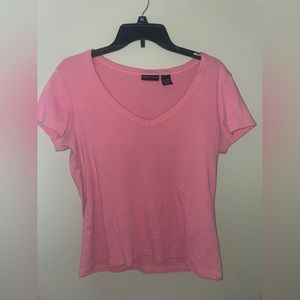 New York and Company Basic Pink Shirt